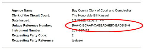E Certify Bay County Clerk of Court
